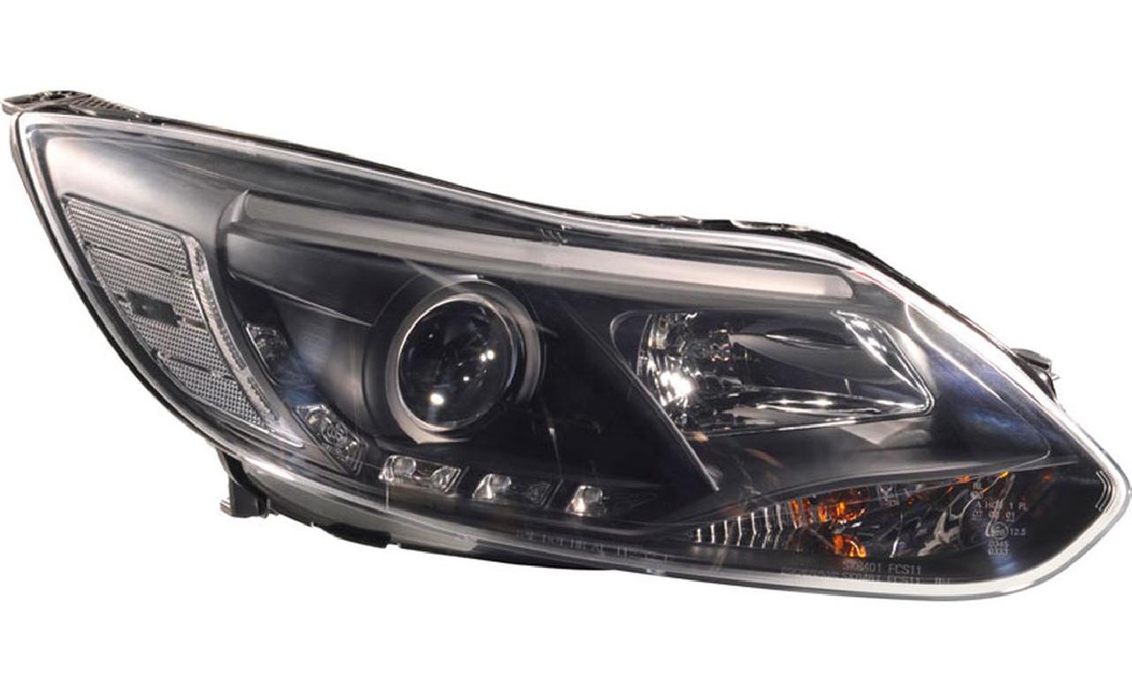 Set+de+phares+look-diurnes+sur+mesure+pour+Ford+Focus+III+2011-+-+Noir+-+incl.+Moteur